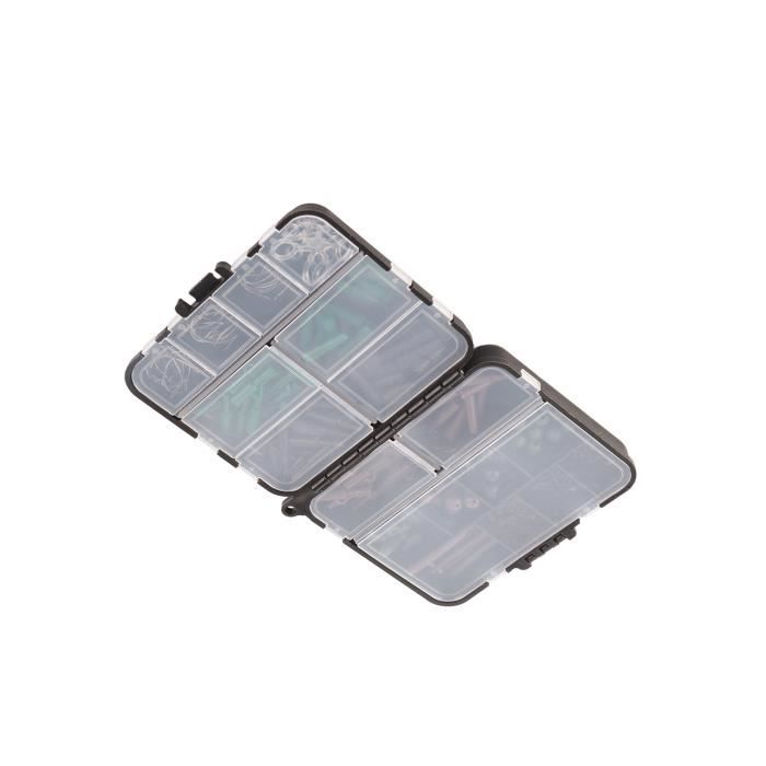 Lot De 165 Pièces De Matériel De Pêche – Carpe, Mer – Plombs, Hameçons, Boîte – Neuf