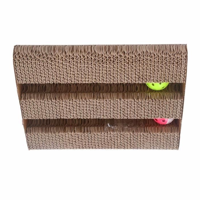 Comparer les prix de Vvikizy Carton Grattoir Chat Multipurpose - Résistant aux Rayures - Meubles