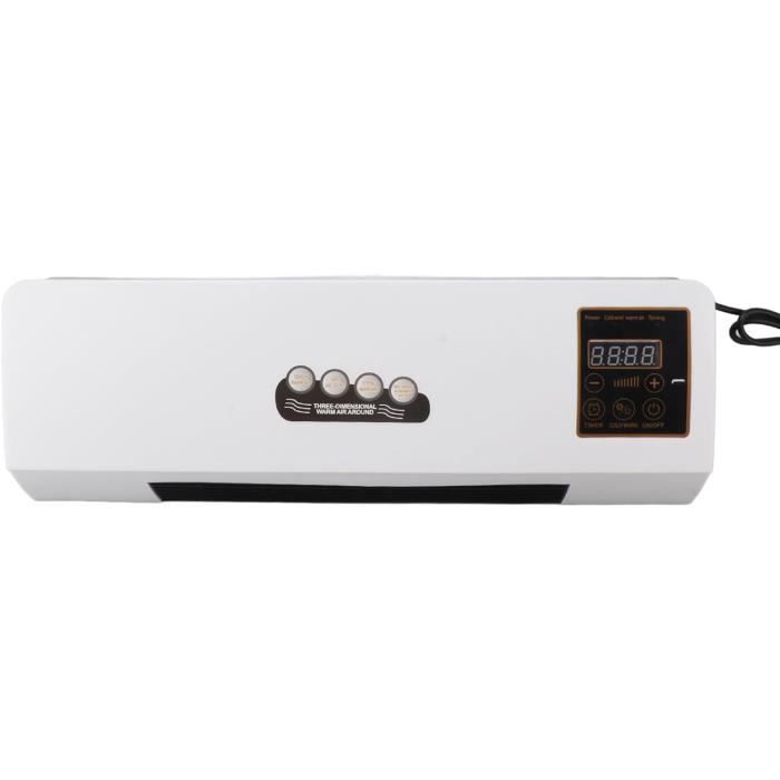 Mini Climatiseur Mural Portable 2 En 1 Froid/chaud - Avec Télécommande, Pour Chambre, Bureau, Camping - Prise UE 220V - 5