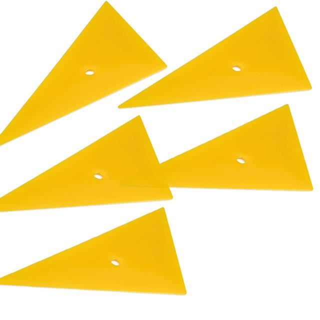 RACLOIR,5pcs yellow hard--raclette de recouvrement'angle en