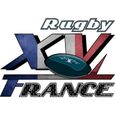 Tee shirt Rugby XV France noir et blanc manches courtes pour homme-1