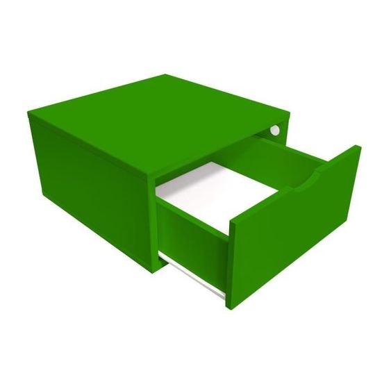 Cube De Rangement Largeur 50 Cm Tiroir Couleur Vert Achat