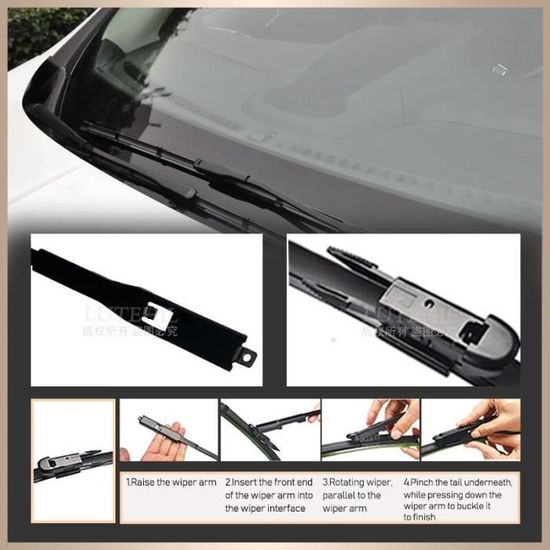 Kit Balais D'essuie-glace Avant & Arrière Pour Opel Agila B (2007–2014) – Facile à Monter, Nettoyage Silencieux Et Efficace