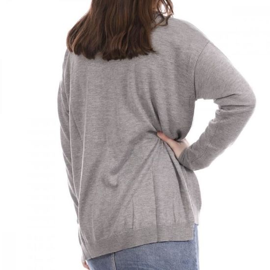 Pull leger gris femme Teddy Smith P Paliana Grey Cdiscount Pret a Porter