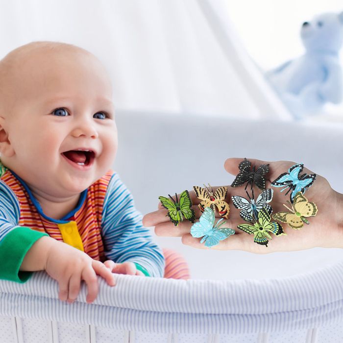 Litinliv 12 Pièces Grand Jouet Modèle Insectes, Plastique pour Enfants Réalistes Bug Figures Jouet