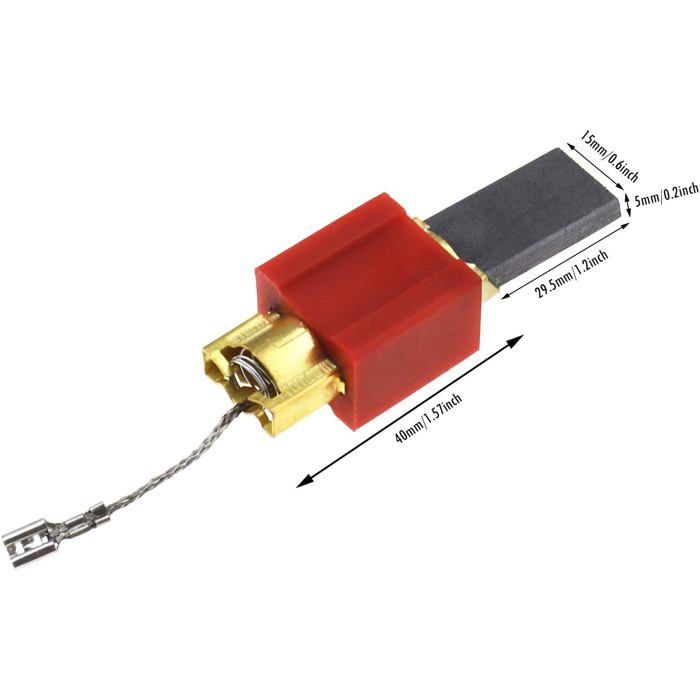 Set Spazzole Carbone Per Miele W 971, W 972, 973 W, W 974 | Motor Kampfhausen | Ricambio Originale Alternativo