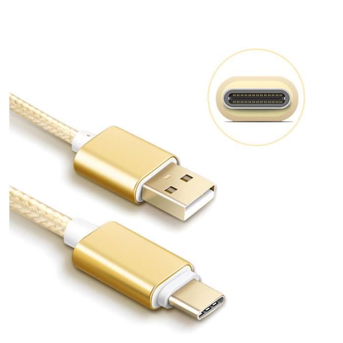 Câble USB-C Noir 1 Mètre – Chargement Rapide 2A – Compatible Samsung, Huawei, Xiaomi, Etc. – Ouvert Jamais Utilisé