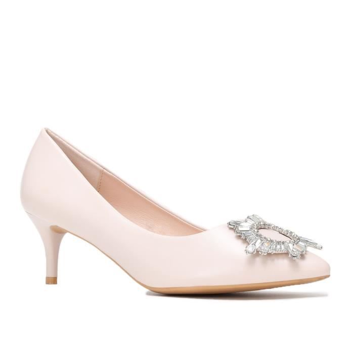 Escarpin bijoux talon discount
