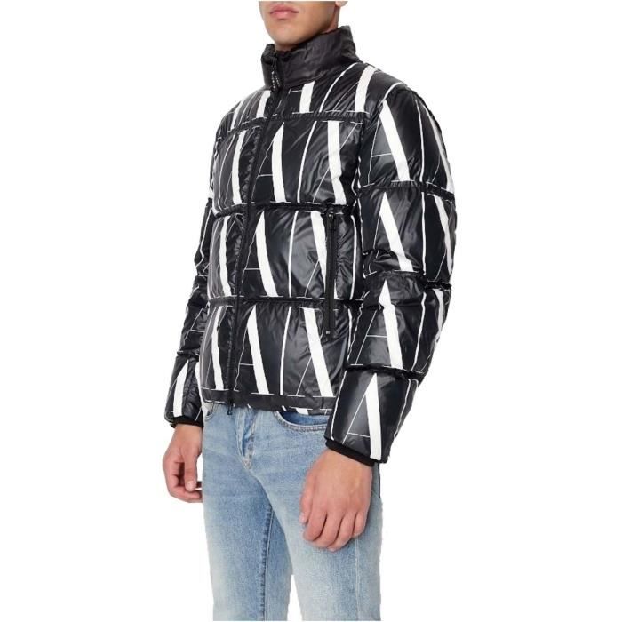 Doudoune homme Armani Exchange Logo imprime Noir Noir Cdiscount Pret a Porter