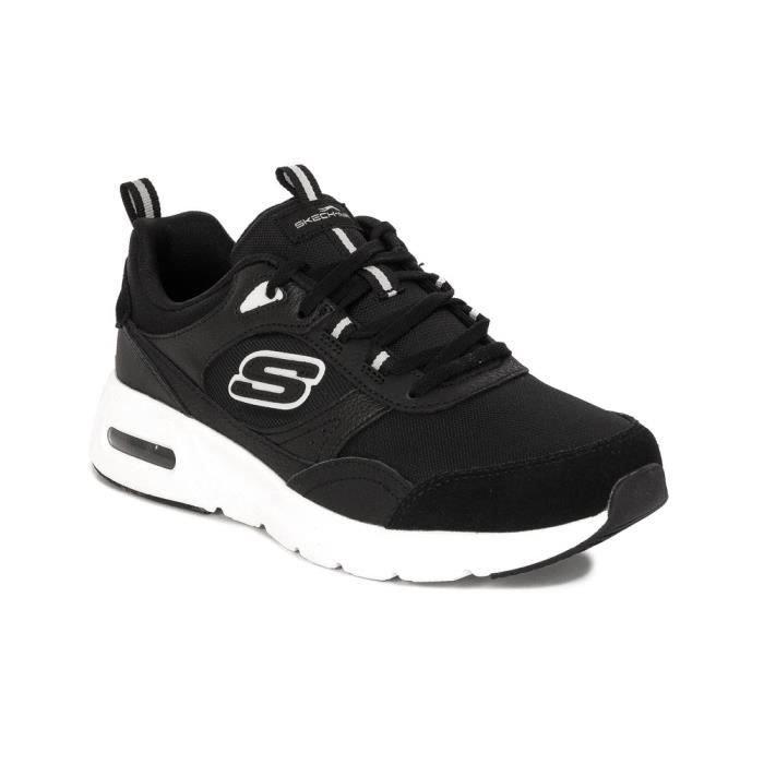 Chaussures Femme SKECHERS 149947BKW Noir Dessus Synth tique