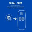 Mini téléphone portable OUTAD - GSM Dual Sim - 0,66 po - Lecteur MP3/MP4 - Changeur de voix - Noir-2