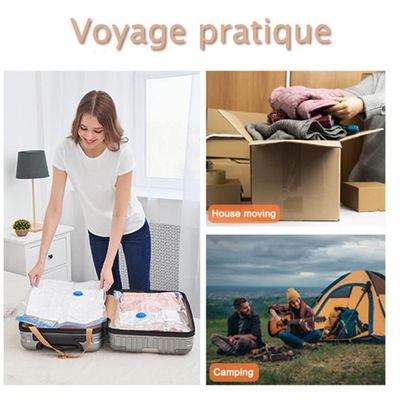Sac Sous Vide Vetement 6 PCS Petit Sac Vetement Vous Vide de Voyage Sac Rangement Sous Vide Manuel Housse Sous Vide 40x60cm Cdiscount Maison