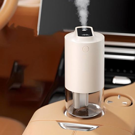 Mini Humidificateur D'air Portable - Rechargeable, 350 Ml, Lumière Nocturne, Pour Bureau Ou Voyage