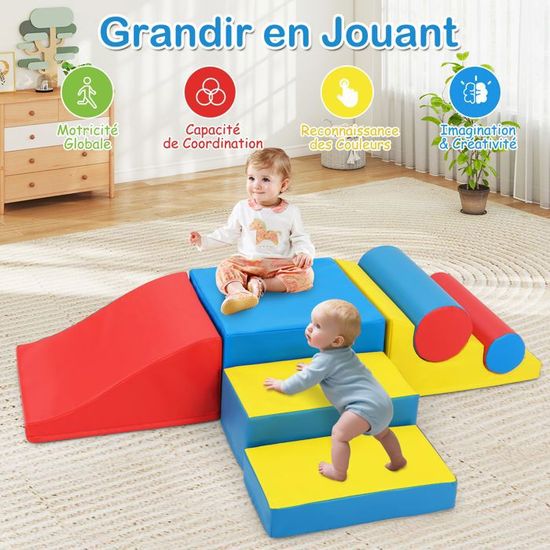 Test Des Blocs D'escalade En Mousse JM322 Pour Enfants
