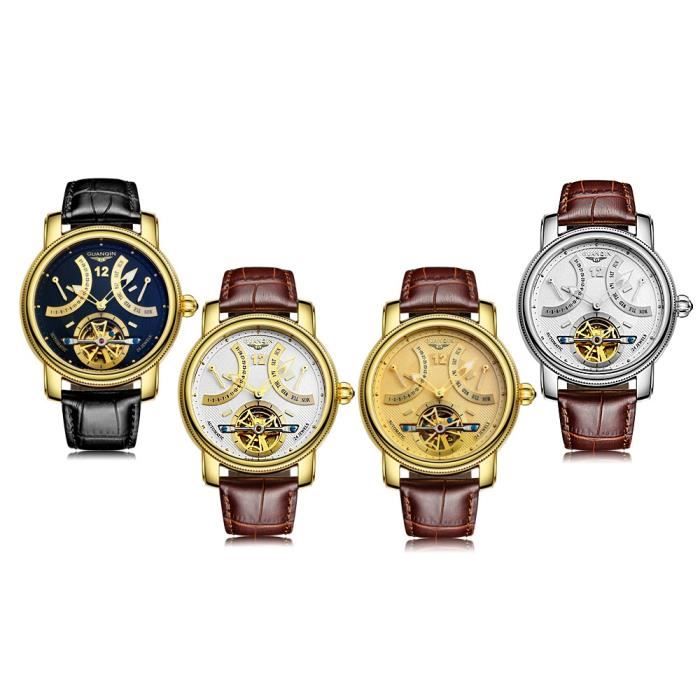 GUANQIN GJ16009 Montre Automatique Homme Blanc Cdiscount Bijouterie