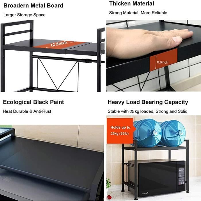 XUANYU Support D'étagère Extensible Pour Four à Micro-Ondes