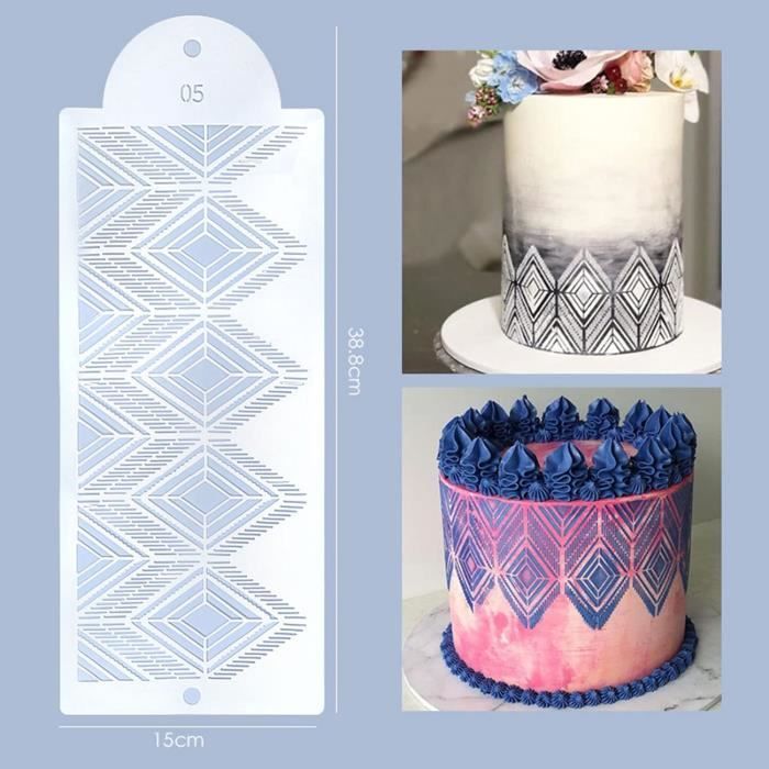 4 Pièces Pochoir Gateau, Pochoir Gateau Decoration Pochoir Patisserie