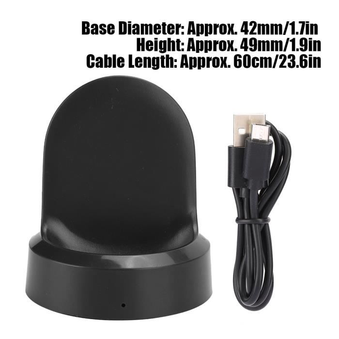 Chargeur sans fil pour Samsung Gear S3 Classic / S3 Frontier - GOTOTOP - X3  - Blanc - Petite taille et léger - Cdiscount Téléphonie