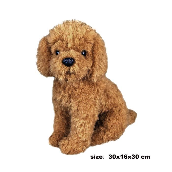 Chien en peluche realiste best sale