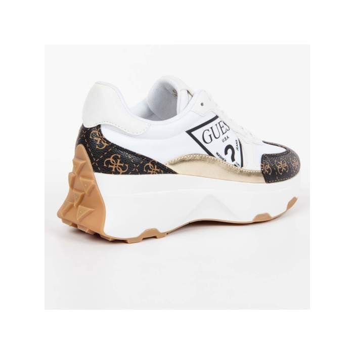 Basket Guess Femme Calebb Blanc Synth tique Blanc