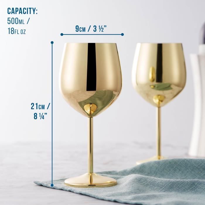 Zerodis Lot De 1 Flûte à Champagne Inox 304 220 Ml – Verre à Vin Incassable – Or Rose Ou Argent – Idéal Pique-Nique, Mariage, Bar