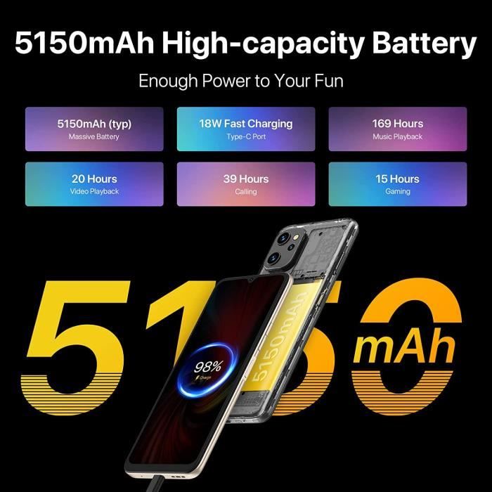 UMIDIGI F3 5G: Smartphone 5G Pas Cher, Android 12 Go - Cdiscount Téléphonie