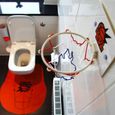 Jeu de Toilettes Basket - Pack Complet - Jeu pour WC - Qualité Premium - 1 Tapis - 1 Panier avec Ventouses - 3 Mini Balles de Basket-3