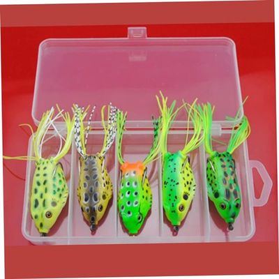 Lot De 9 Leurres Grenouille Topwater - 4cm / 6g - Pour Truite, Perche, Brochet