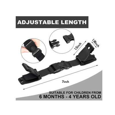 2 PCS Clip Ceinture Siège Auto - Clip Sécurité Enfant Noir, Pince Poitrine Pour Sièges Bébé Et Voiture, Maintient La Sangle En Place