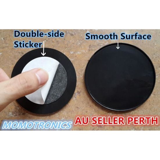 1 x Adaptateur pour Ventouse Syst/ème dadh/érence Lot de 2 plaques Autocollantes pour Tableau de Bord 2 x 75 mm