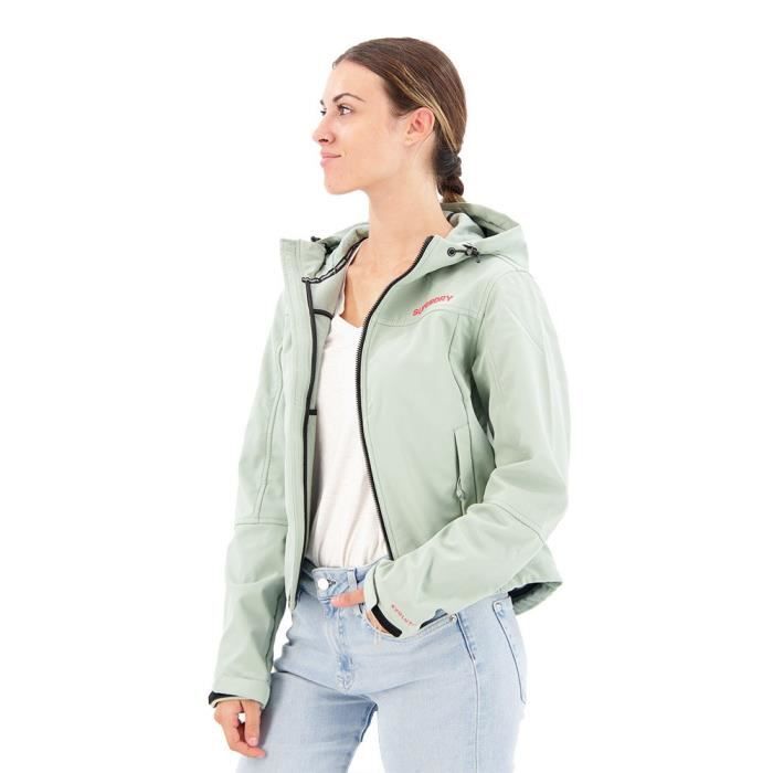 Veste Superdry Windcheater Trekker Femme Vert Impermeable et Respirante Cdiscount Sport