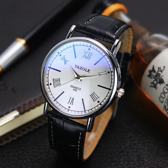 OHP Montre Homme Quartz Noir Blanc YAZOLE 313 Achat vente