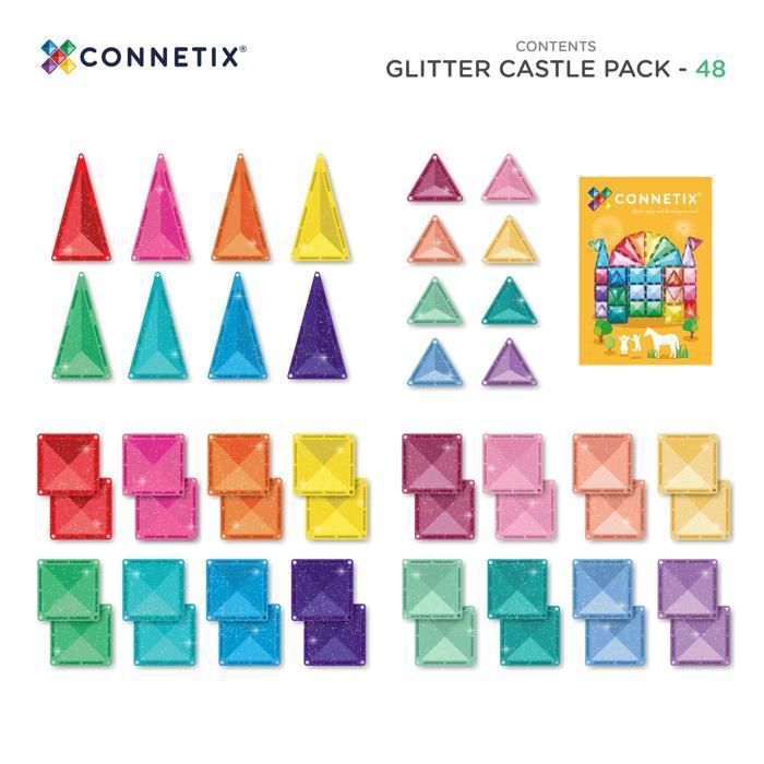 Achat Pack d'extension de tuiles magnétiques de forme pastel CONNETIX, 48 pièces - Jouet de Achat Pack d'extension de tuiles magnétiques de forme pastel CONNETIX, 48 pièces - Jouet de