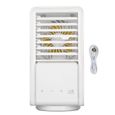 Refroidisseur d'air – Réservoir 700ml, USB rechargeable, silencieux – Pour bureau, maison, extérieur – Blanc
