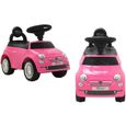 Voiture pour bébé - FIAT - COIL Petite voiture déambulateur pousseur - Rose - 4 roues-0