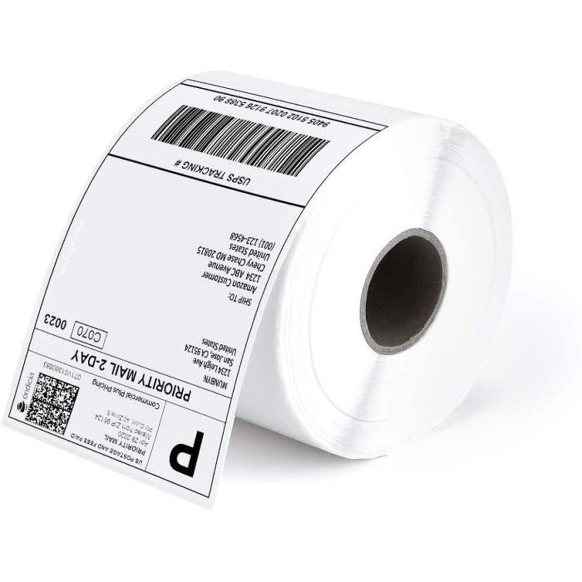 Lot De 500 étiquettes D'expédition Thermique 4x6 Pouces - Format Pliable (fanfold) - Pour Imprimantes Thermiques