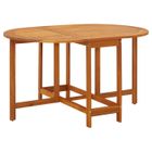 vidaXL Table de jardin 130x90x72 cm Bois d'acacia massif