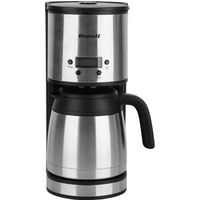 BRANDT Cafetière filtre 12 tasses 1080 watts programmable verseuse isotherme CAF1512TH-inox