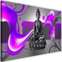 Image Tableau Toile moderne Cadre mural Canevas  Statue Bouddha Abstraction  60x40