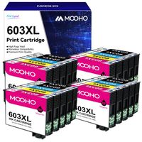 Cartouches d'Encre MOOHO 603XL pour Epson XP-2100 XP-2105 - Pack de 20 - Noir, Cyan, Magenta, Jaune