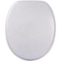 Abattant WC frein de chute soft close Blanc Scintillement - Finition de haute qualité - Fixation facile