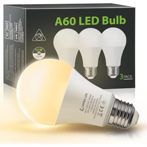 AMPOULE - LED Lohas Ampoule Led E27 Blanc Chaud, 12W A60 (Équiva