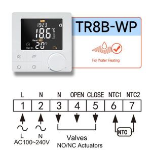 PLANCHER CHAUFFANT Tr8b-wp - Thermostat de chauffage 110 220V, pour s
