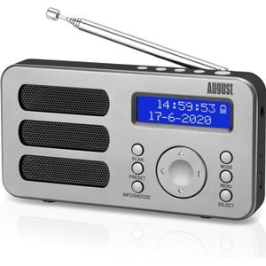 RADIO CD CASSETTE Radio Portable Rechargeable FM DAB Plus - AUGUST M