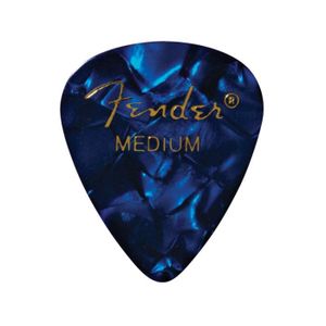 MEDIATOR Fender Pack de 12 médiators 351 Premium Celluloid, mediums - Blue Moto
