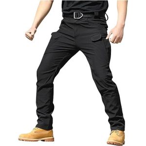 Pantalon cargo homme noir 1 coton T48 TEX : le pantalon à Prix