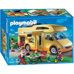 UNIVERS MINIATURE PLAYMOBIL 3647 Famille Camping Car