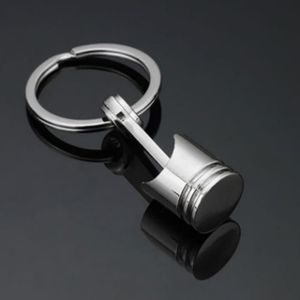 Zeagro Porte-clés en alliage avec piston en métal argenté 