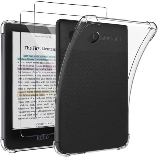 BMPNLSZ Verre Trempé Pour Kobo Clara Colour (2 Pièces) - Protecteur Écran 9H Anti-Rayures, Anti-Empreintes, HD Clair