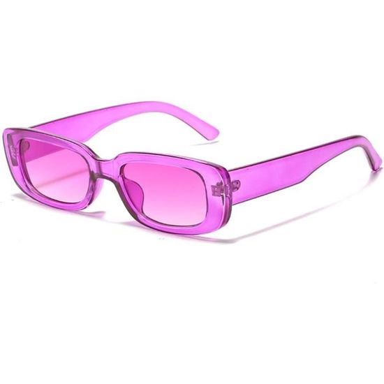Lunettes De Soleil Vintage WDZAYXC - Monture Épaisse Rectangulaire - Protection UV400 - Homme/Femme